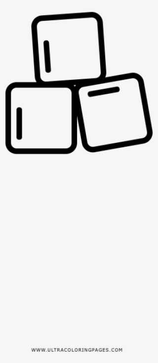 Sugar Cubes Coloring Page - Briefcase