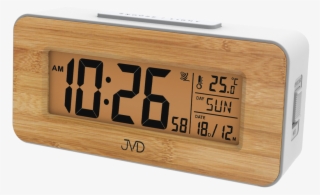 Radio Controlled Alarm Clock Jvd White Rb9334 - Radio Clock