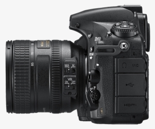 Nikon D810 Camera Side View Transparent Png Image - Nikon Dslr Side View