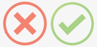 Marketing-cannabis - Check And X Sign