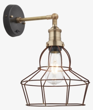 Brooklyn Rusty Cage Wall Light - Luminaria De Teto Vintage Luz