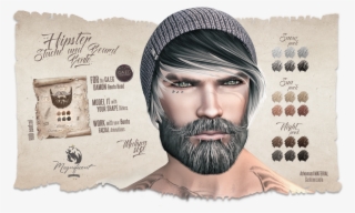 Bento Hipster Stache & Beard - Beard