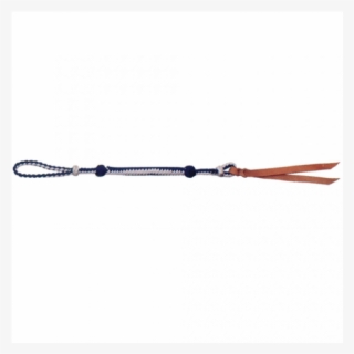 Quirt With Leather Popper Black - Chain