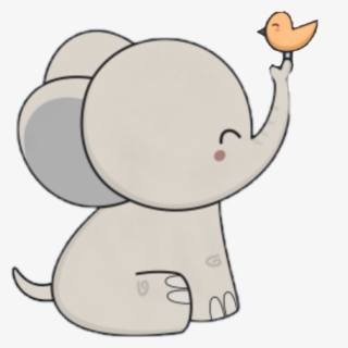 Kawaii Cute Cartoon Elephant