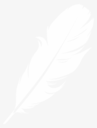 Feather Clipart Logo Image Download - White Feather On Transparent Background