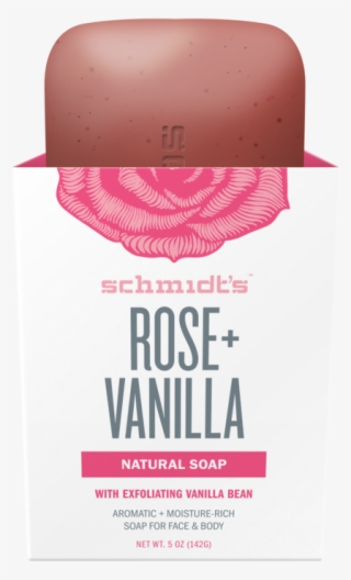 Schmidt's Naturals Rose Vanilla Bar Soap - Cosmetics