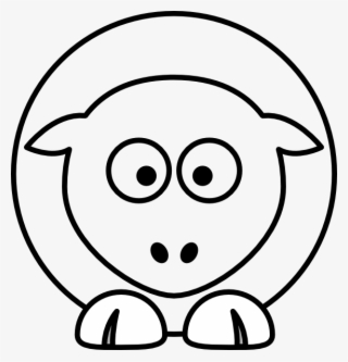 Sheep Cartoon Outline Svg Clip Arts 576 X 600 Px