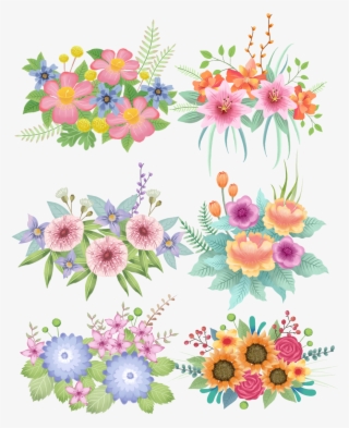 Hand Drawn Fresh Flower Cartoon Png And Psd - Illustration
