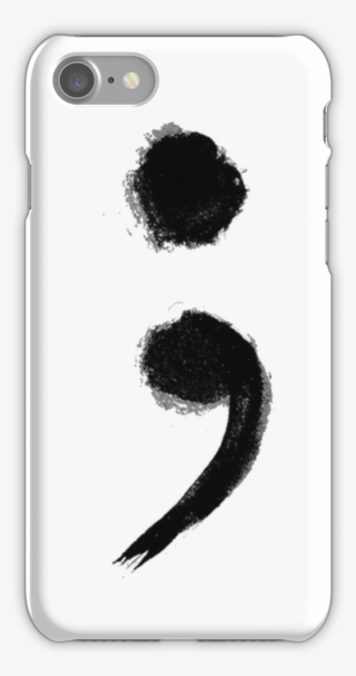 Semicolon Iphone 7 Snap Case - Symbol Of Suicide