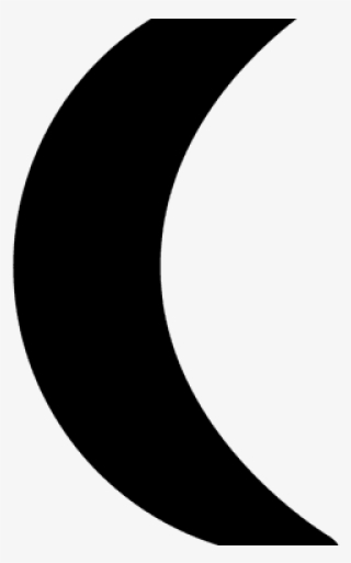 Moon Clipart Silhouette - Media Luna Negra Dibujo