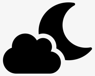 Font Awesome 5 Solid Cloud-moon - Crescent