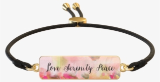 Serenity Rectangle Gold Cord Bracelet - Bracelet