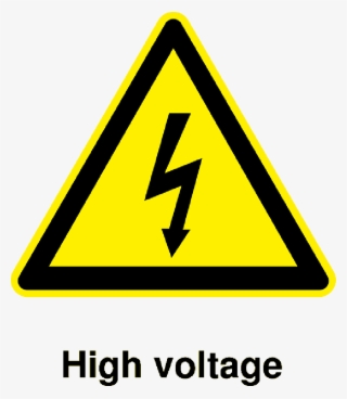 Sign Icon Symbol Safety Cartoon Signs Symbols - Warning High Voltage Vector