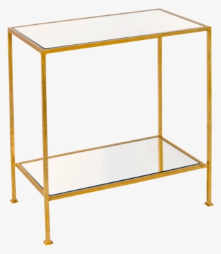 Worlds Away Plano Gold Side Table - End Tables