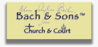 Bach And Sons Church And Court Logo - Calligraphy