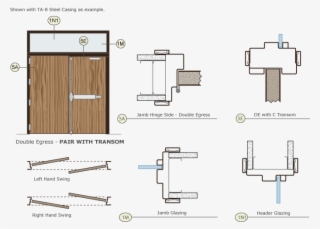Timely Door Frames Double Egress Pair Drawing - Door Frames In Floor Plans