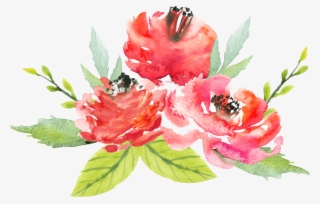 Free Png Download Watercolor Red Flowers Transparent - Water Color Flower Png