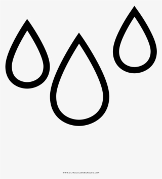 Gotas Coloring Page - Line Art