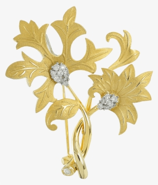 Gold Brooches Baku - Artificial Flower