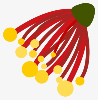 Pohutukawa Christmas Flower - Kiwi Christmas Clipart