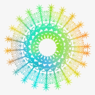 Irregular Spiral Gradient Pattern Creative Geometry - Circle