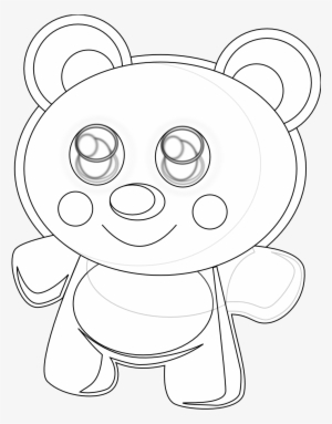 Teddy Bear Black And White Cute Animal Bear Clipart - Teddy Bear