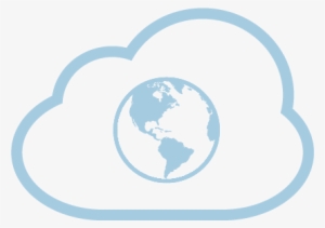 Managed Public Cloud Hosting - Linkwell 45x45cm 18" Dark Blue Nice World Map Cushion