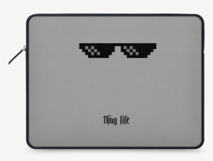 Dailyobjects Thug Life Ballistic Nylon Zippered Sleeve - Emblem