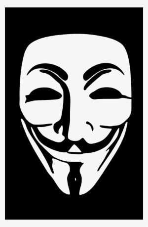 Joker Clipart Anonymous Face - V For Vendetta Mask Clip Art