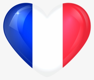 France Large Heart Gallery Yopriceville High Quality - France Heart Flag