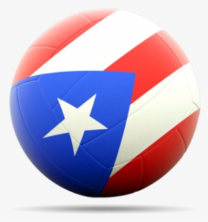 Illustration Of Flag Of Puerto Rico - Puerto Rico Volleyball Logo