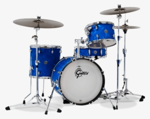 New Finishes From Gretsch, Cymbal Prepack From Zildjian, - Gretsch Catalina Club Blue Satin Flame