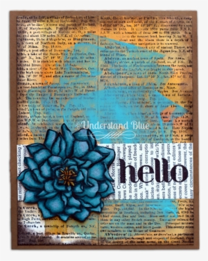 I Started With The Dictionary Background Stamp, Which - Tagetes Patula