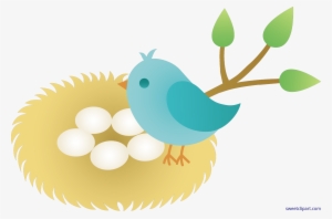 Picture Black And White Download Unconditional Cartoon - Bird Nest With Eggs Cartoon