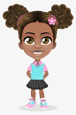 Anita The Playful Little Girl - Cartoon Little Girl