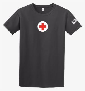 Heather Navy - Red Cross T Shirt