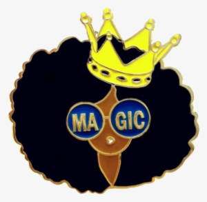 Black Girl Magic Png - Black Girl Enamel Pin