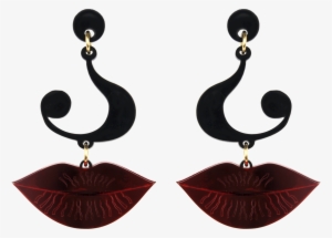 Question Mark And Lips Earrings Designed By Patricia - Earring