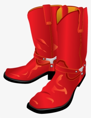 Red Cowboy Boot Clipart - Free Cowboy Boots Transparent Background