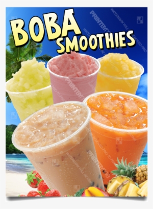 Bv-134 Boba Smoothies Poster - Smoothie Poster