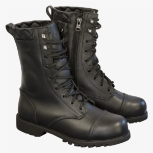Combat Boots Png - Merlin Combat Ladies Black Lace And Zip Waterproof