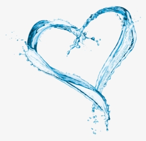 Maple Water Is Clear, Light And Refreshing - Water Splash Heart Png