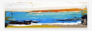 Dana Point Horizontal Abstract Painting - Sea