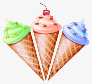 Ice Cream Cone Waffle Snow Cone - Ice Cream Cone Vector Png