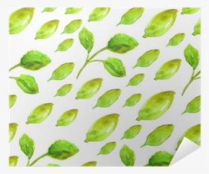 Watercolor Seamless Pattern With Green Leaf Poster - Watercolor Painting