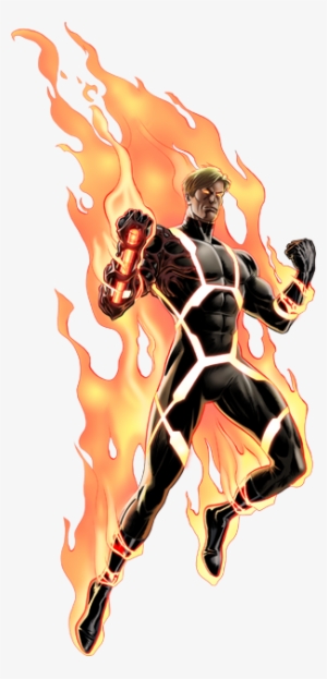 Fire, Human Torch Png Transparent - Human Torch Marvel Now