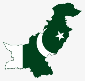 Open - Pakistan Map With Flag