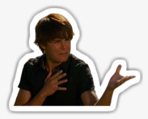 A Sticker Of Zac Efrom During The Bet On It Scene In - Troy Bolton Bet On It Meme