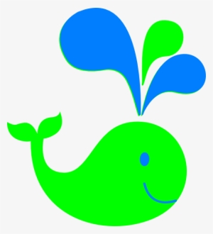 This Free Clipart Png Design Of Blue Green Whale