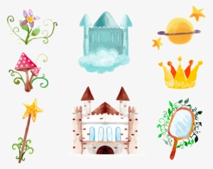 Este Gráficos Es Cartoon Fairy Tale World Supplies - Watercolor Illustration Of A Red Mushroom Wine Stopper